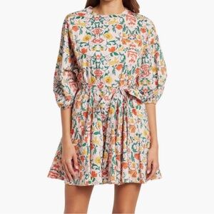 MELLODAY Block Print Mini Dress